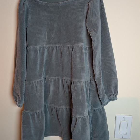 J. Crew Crew Cuts Gray Tiered Dress - Picture 2 of 4